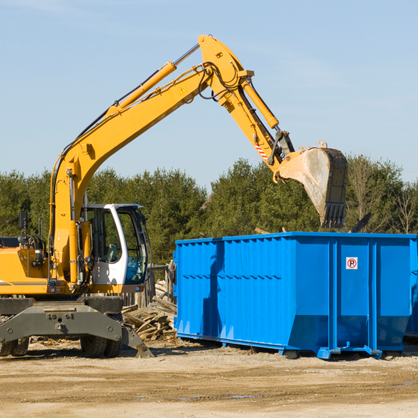 what size residential dumpster rentals are available in Sunnyside